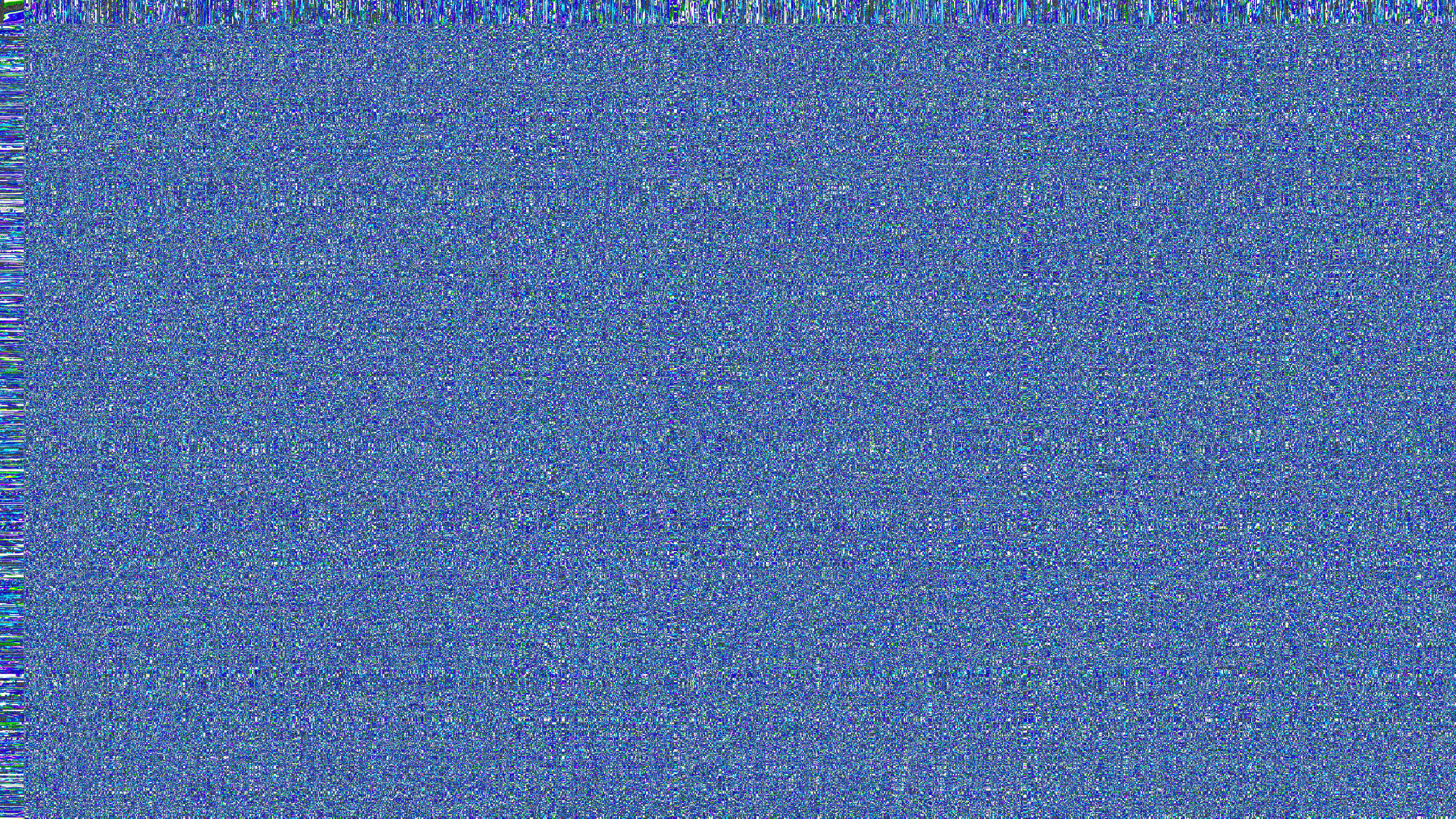 Static | Blender 3D by Free IQ Tests The image shows static noise on a blue screen.