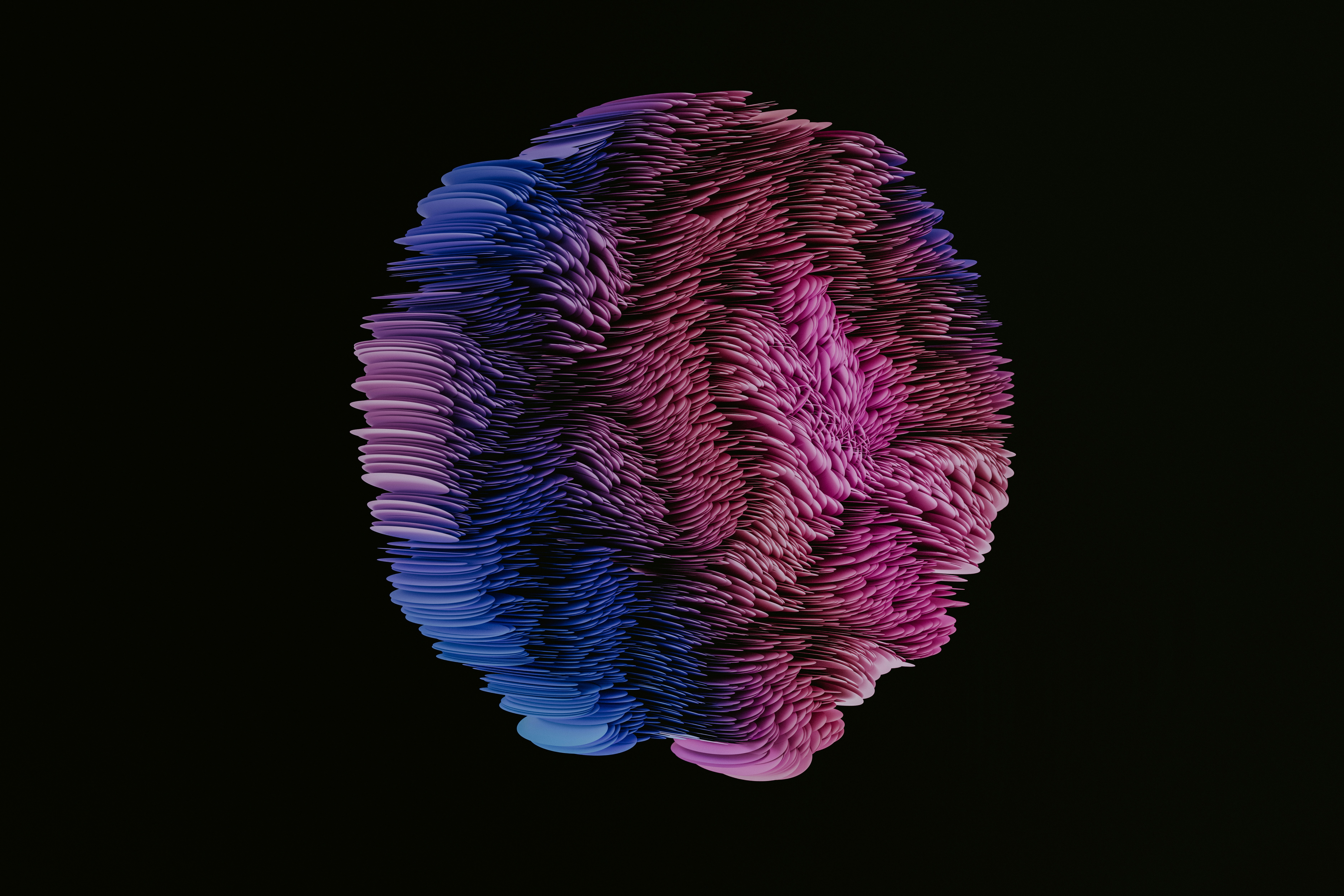 3D render (Blender 3.3) by Free IQ Tests a pink and purple jellyfish